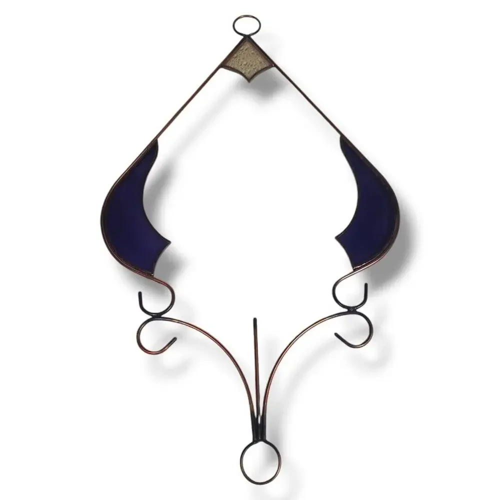 Suncatcher Abstract Design with Purple & White Open Design